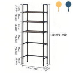 3 Tier Over Toilet Storage Rack Bathroom Shampoo Towel Tissue Shelf Organizer Uk - thumbnail 2