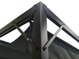 Jack Stonehouse Outdoor Free Standing Pergola - Retractable Water-Resistant Roof Canopy & Steel Frame. For Sun, Bbq, Parties - Grey - 3M X 2.15M - thumbnail 7