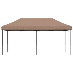 Walplus Foldable Party Tent Garden Gazebo Canopy Pop-Up Brown 580X292X315 Cm - thumbnail 3