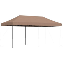 Walplus Foldable Party Tent Garden Gazebo Canopy Pop-Up Brown 580X292X315 Cm - thumbnail 5