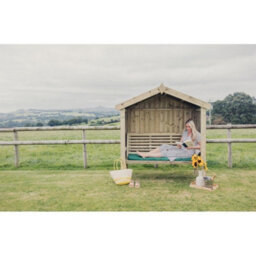 Churnet Valley Garden Furniture Ltd Cottage Arbour - Seats Three - L90 X W170 X H190 Cm - Minimal Assembly Required - Set Of Waterproof Cushions Included - thumbnail 3