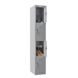 Phoenix Safe Company Phoenix Pl Series Pl1430Gge 1 Column 4 Door Personal Locker In Grey With Electronic Locks - thumbnail 2
