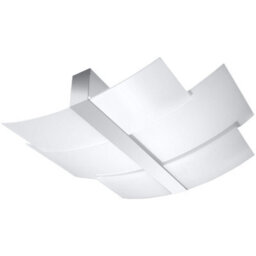 Luminosa Lighting Luminosa Celia 3 Light Decorative Flush Ceiling Light Chrome, White, E27 - thumbnail 3
