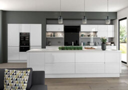 Lucido Painted Gloss White Saucepan Drawer Front 355X996