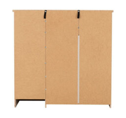 Seconique Nevada 5 Drawer 1 Door Low Wardrobe In Black Gloss Finish - thumbnail 6
