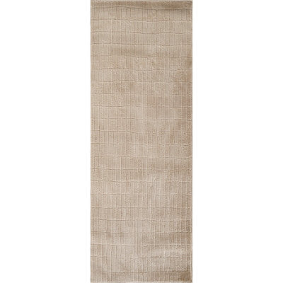 Livabliss Our Pnw Home Cascade-Modern Beige Brown Graphic High Pile Living Dining Bedroom Rug 80 X 220 Cm Easy Care, Non Shedding - image 1