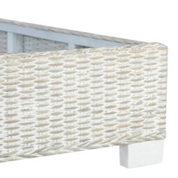 Berkfield Bed Frame Grey Natural Rattan 140X200 Cm - thumbnail 5