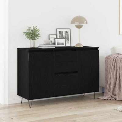 Walplus Sideboard Black Oak 101.5 X 35 X 70 Cm Engineered Wood - image 1