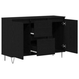 Walplus Sideboard Black Oak 101.5 X 35 X 70 Cm Engineered Wood - thumbnail 5