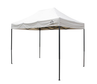 All Seasons Gazebos 3X2 Fully Waterproof Pop Up Gazebo With Accessories Beige