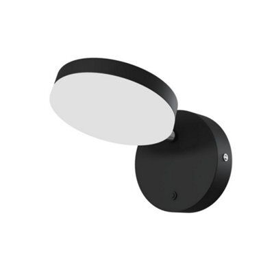Luminosa Lighting Luminosa Modern Fad Integrated Led Black Wall Lamp