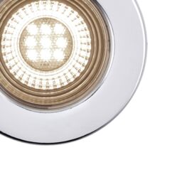 GoodHome Hodgkin Chrome Effect Fixed Led Fire-Rated Neutral White Downlight Ip65, Pack Of 6 - thumbnail 4