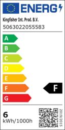 GoodHome Hodgkin Chrome Effect Fixed Led Fire-Rated Neutral White Downlight Ip65, Pack Of 6 - thumbnail 6