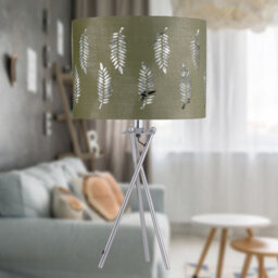 First Choice Lighting Fern - Sage Green Cut Out 25Cm Pendant Lightshade - thumbnail 6