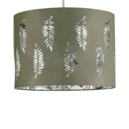 First Choice Lighting Fern - Sage Green Cut Out 25Cm Pendant Lightshade - thumbnail 1