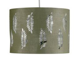First Choice Lighting Fern - Sage Green Cut Out 25Cm Pendant Lightshade - thumbnail 2