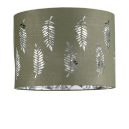 First Choice Lighting Fern - Sage Green Cut Out 25Cm Pendant Lightshade - thumbnail 3