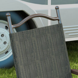 Wyld Haus Covani Set Of 2 Dark Brown Folding Garden Chairs With Breathable Mesh Seats - thumbnail 8