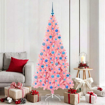 Vidaxl Christmas Tree Pink 180 Cm Pvc - image 1