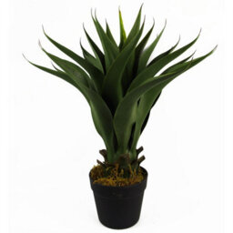 Leaf Artificial Yukka Tropical House Plant Plastic Pot 55Cm Faux House Plants Botanik - thumbnail 1