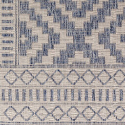 Livabliss Tuareg-Global Blue Ivory Graphic In- & Outdoor Rug 120 X 170 Cm Easy Care, Non Shedding - thumbnail 7