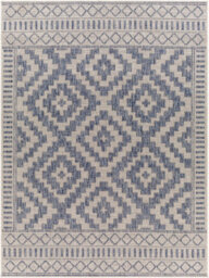 Livabliss Tuareg-Global Blue Ivory Graphic In- & Outdoor Rug 120 X 170 Cm Easy Care, Non Shedding - thumbnail 1
