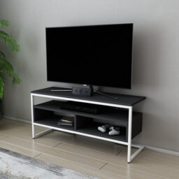 Decorotika Merrion Tv Stand Tv Unit For Tv's Up To 50 Inch White And Anthracite - thumbnail 3