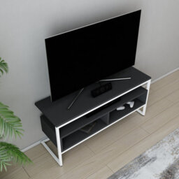 Decorotika Merrion Tv Stand Tv Unit For Tv's Up To 50 Inch White And Anthracite - thumbnail 2