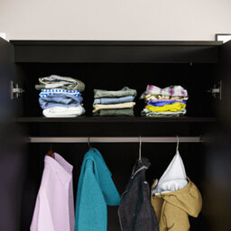 Lassic Vida Designs Hulio Black High Gloss 2 Door Wardrobe (H)1700mm (W)760mm (D)470mm - thumbnail 7