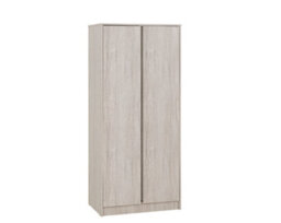 Malvern 2 Door Wardrobe In Urban Snow Beige Finish Recessed Handles - thumbnail 1