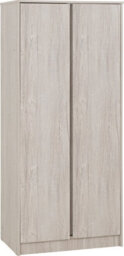 Malvern 2 Door Wardrobe In Urban Snow Beige Finish Recessed Handles - thumbnail 3
