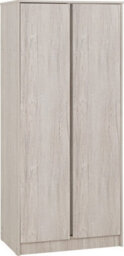 Malvern 2 Door Wardrobe In Urban Snow Beige Finish Recessed Handles - thumbnail 6