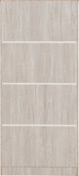 Malvern 2 Door Wardrobe In Urban Snow Beige Finish Recessed Handles - thumbnail 7