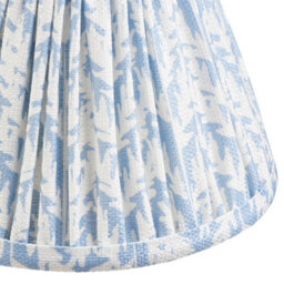 Loops Elegant Dimmable Wall Light With Aged Brass Finish And Blue Fabric Shade - thumbnail 9