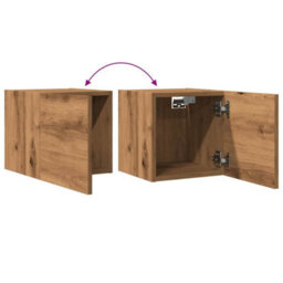 Berkfield Wall Mounted Tv Cabinet 2 Pcs Artisan Oak 30.5X30X30 Cm - thumbnail 8