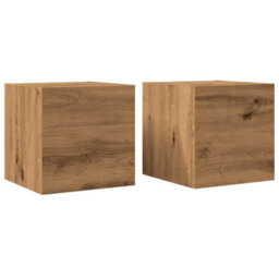 Berkfield Wall Mounted Tv Cabinet 2 Pcs Artisan Oak 30.5X30X30 Cm - thumbnail 2