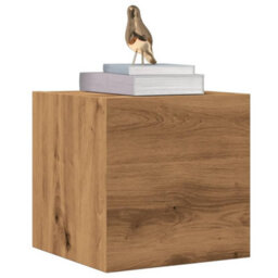 Berkfield Wall Mounted Tv Cabinet 2 Pcs Artisan Oak 30.5X30X30 Cm - thumbnail 1