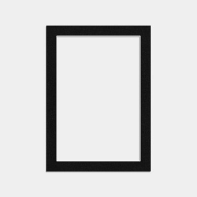 Ak Frames 7X5 Black Picture Mounts To Fit 6X4 Aperture Size - Mount Board Only (No Frame Included) - image 1