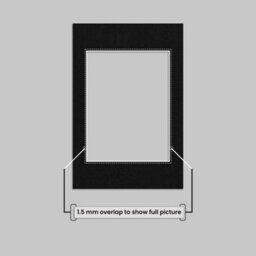Ak Frames 7X5 Black Picture Mounts To Fit 6X4 Aperture Size - Mount Board Only (No Frame Included) - thumbnail 4