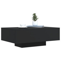 Vidaxl Coffee Table With Led Lights Black 85X55X31 Cm - thumbnail 5