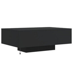Vidaxl Coffee Table With Led Lights Black 85X55X31 Cm - thumbnail 8