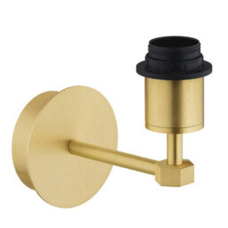 Luminosa Lighting Luminosa Princeton Wall Lamp With Shade Beige (Gold Inside), Brushed Brass - thumbnail 4
