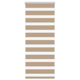 Berkfield Modern Zebra Blind Sand Brown 60X100 Cm Fabric Width 55.9 Cm Polyester - thumbnail 2