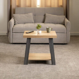 Seconique Eddie Side Table In Grey And Sonoma Oak Effect Finish - thumbnail 5