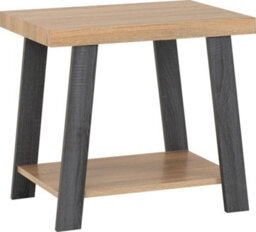 Seconique Eddie Side Table In Grey And Sonoma Oak Effect Finish