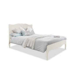 Statement Furniture Romance French Style Double Bed Frame 4Ft6 - Antique White - thumbnail 1