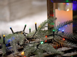Festive Battery Operated Timer Lights - Multicolour - thumbnail 5