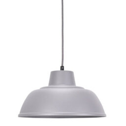 Valuelights Morris Grey Metal Hanging Pendant Ceiling Light Fitting For Living Room Kitchen - Led Bulb Included - thumbnail 2
