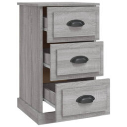 Berkfield Bedside Cabinet Grey Sonoma 39X39X67 Cm Engineered Wood - thumbnail 6