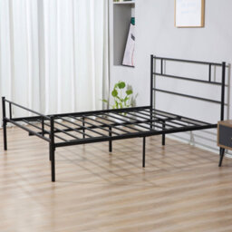 Homcom King Metal Bed Frame W/ Headboard And Footboard, Underbed Storage Space - thumbnail 7